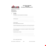 Joint Venture Agreement Template - Create a Successful Joint Venture Agreement example document template 