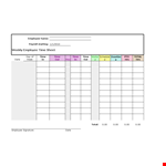 Download Free Employee Timesheet Template example document template 