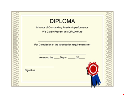 Diploma Template