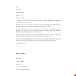 Formal Complaint Letter To Contractor example document template