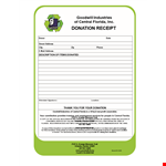 Goodwill Donation example document template 