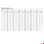 Sample Medication Tracking example document template