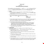 Professional Service Agreement Template - Consultant Commission and Obligations example document template 