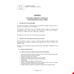 Cleaning Contract Template Pdf example document template