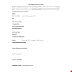 Intent To Lease Letter Template example document template