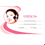 Free Gift Certificate Templates - Customizable & Printable example document template