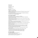 Marketing Account Manager Resume example document template 