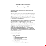 Marketing Requirements for International Markets - Market Research Report example document template