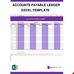 Accounts payable ledger template example document template