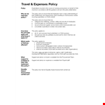 Travel Expense Policy Wswakcfvp example document template