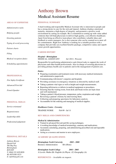 Hr First Job Resume Free Download