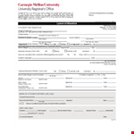 Form Template for Student Information example document template 