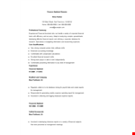 Finance Assistant Resume example document template 