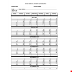 Hm Sch Attendance Calendar example document template