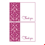 Thank You Card Template | Download Printable Thank You Cards example document template