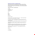 Simple Letter Of Interest Sample | Company Sales | Writing Effective Letters example document template