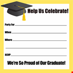 Custom Graduation Invitation Templates - Personalize in Minutes example document template