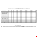 Construction Development example document template