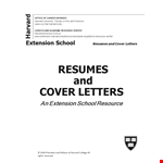 Cover Letter Samples for Fresh Graduates - Project, University, Management | Harvard example document template