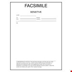 Fax Cover Word Template example document template