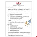 Ss Complete Mentor Application example document template