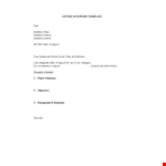 Effective Letter of Support for Research example document template 