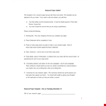 Research Paper Outline Example example document template 