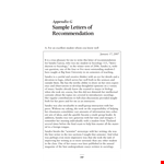 Letter Of Recommendation For Sociology Student example document template