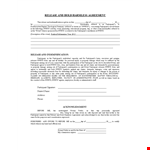 SWBTS Event Hold Harmless Agreement Template - Release Liability of Participants from Claims example document template 