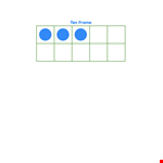 Ten Frame Template for Math Activities | Free Printable Ten Frame Template example document template