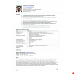 It Software Developer Resume example document template