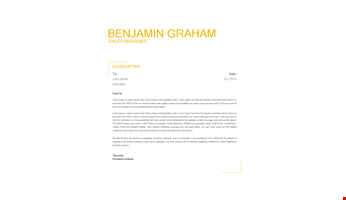 Experience Resume Cover Letter Us Letter