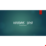 Holiday Powerpoint example document template
