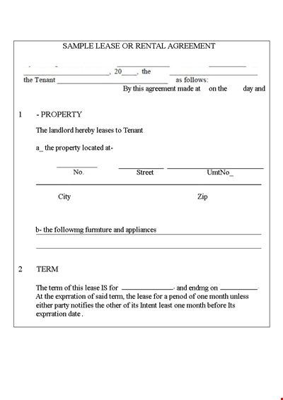 Sample Volunteer Agreement