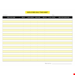 Employee Daily Task example document template