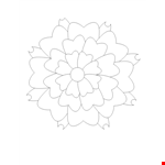 Printable Flower Coloring Page example document template