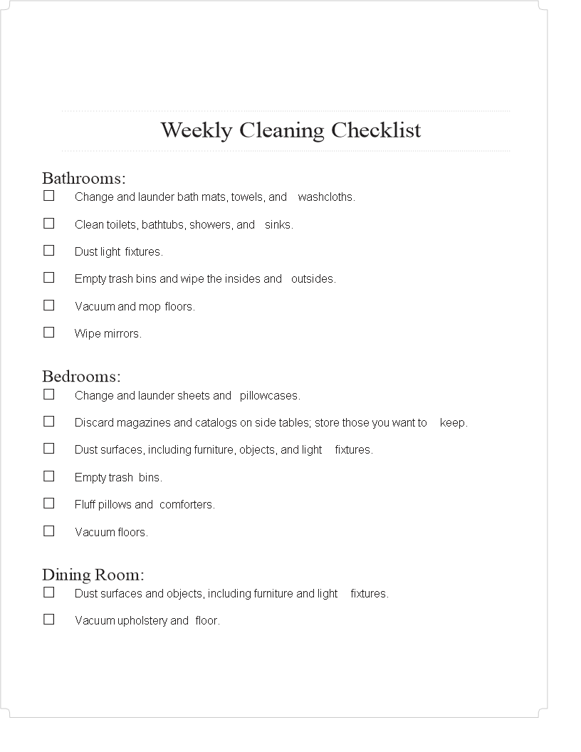 Complete House Cleaning Checklist - Keep Your Home Bright & Dust-Free