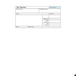 Create Professional Taxi Receipts & Claim Expenses | Easy-to-use Template example document template