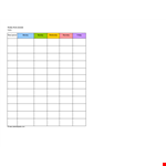 Weekly Employee Schedule Template example document template