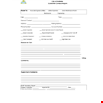 Customer Contact Report Template - Easily track and manage customer interactions example document template