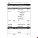 Training Program Schedule Format example document template