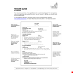 Download Teaching Resume Template example document template 