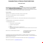 Scholarship Application Template - Apply for Health Scholarship in Community Program example document template