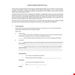 Create a Comprehensive Parenting Plan - Custody Agreement Template for Co-Parents example document template