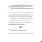 Non Compete Agreement Template - Create a Comprehensive Agreement example document template 