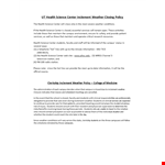 Inclement Weather Policy: Ensuring Student Safety in Science Classes and Health Education example document template 