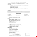 Craft an Impactful On Campus Student Employment Resume - Go Green! example document template