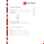 Product Note - Find the Perfect Sample Phone with Product Note example document template