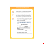 Effective Problem Statement Template for Customers | Clearly Identify & Address Customer Issues example document template