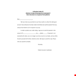 Collection Letter Template 3rd Statement Template example document template